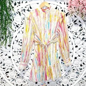 HEMANT & NANDITA Tie-Dye Shirtdress
